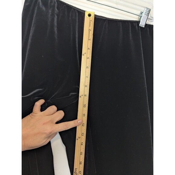 Alex Evenings Black Velvet Flare Pants Women's Size Medium - Picture 7 of 8